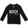Chaser Kids Boo Recycled Bliss Knit Tee With Glitter (Toddler/Little Kids)