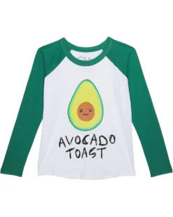 Chaser Kids Avocado Toast Gauze Jersey Baseball Tee (Toddler/Little Kids)