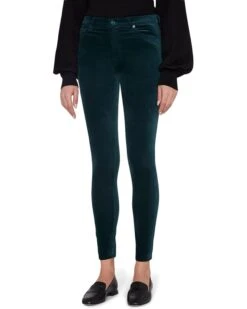 7 For All Mankind High-Waisted Skinny In Velvet Pine