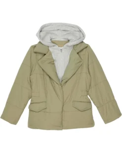 Blank NYC Kids Hooded Quilted Wrap Jacket (Big Kids)