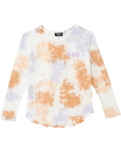 Tiny Whales Peace And Love Loose Fit Tie-Dye Long Sleeve (Toddler/Little Kids/Big Kids)