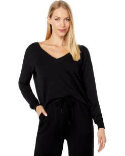 Splendid Cloudberry V-Neck Pullover