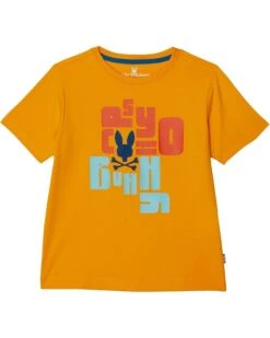 Psycho Bunny Kids Lyons Graphic Tee With Flocking (Toddler/Little Kids/Big Kids)