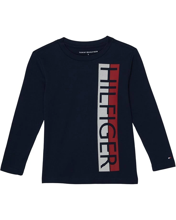 Tommy Hilfiger Kids Split Hilfiger Long Sleeve Tee (Big Kids)