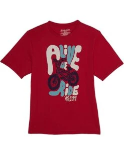 Volcom Kids Alive We Ride Short Sleeve Tee (Big Kids)