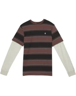 Volcom Kids Bandstone Twofer Long Sleeve (Big Kids)