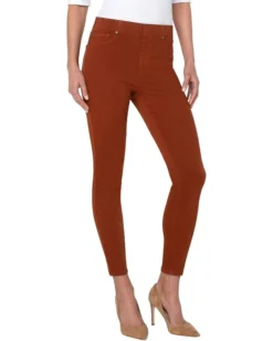 Liverpool Chloe Pull-On Ankle Skinny In Cognac