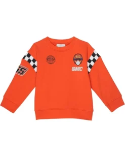 Stella McCartney Kids Sweatshirt With Motorcross Print (Toddler/Little Kids/Big Kids)