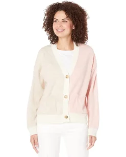 SUNDRY Two-Tone Boxy Cardigan
