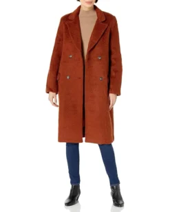 ASTR The Label Women's Blair Double Breasted Below The Knee Coat