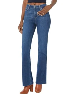 Paige High-Rise Laurel Canyon 32" Raw Hem In Chapel