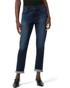 Hudson Jeans Lana Slim Boyfriend W/ Roll Hem In Firelight