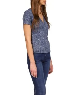 MICHAEL Michael Kors Hardware Faux Wrap Top