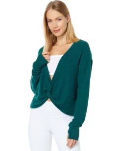 Spiritual Gangster Reversible Twist Front Hacci Sweater