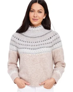 Vineyard Vines Shine Fair Isle Mock Sweater