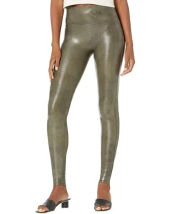 Spanx Faux Leather Croc Shine Leggings