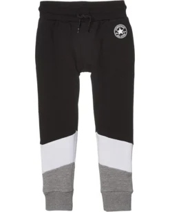 Converse Kids Chuck Patch Color Block Fleece Pull-On Joggers (Little Kids)