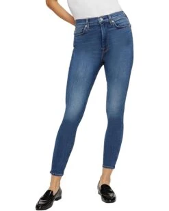 7 For All Mankind Slim Illusion High-Waist Ankle Skinny In Love Story