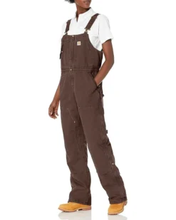Carhartt Women's Weathered Duck Wildwood Bib Overalls (Regular And Plus Sizes)