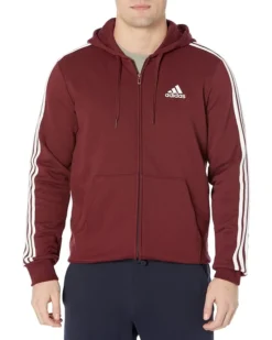 Adidas Essentials 3-Stripes Fleece Full Zip Hoodie