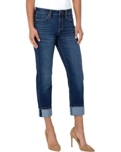 Liverpool Marley Girlfriend Cuffed Hem Sustainable In Bartlett