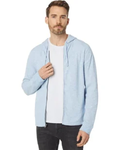 Vince Slub Thermal Full Zip Hoodie