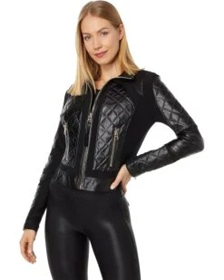 Blanc Noir Mesh Moto Jacket