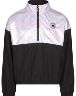 Converse Kids 1/2 Zip Pullover Hoodie (Big Kids)