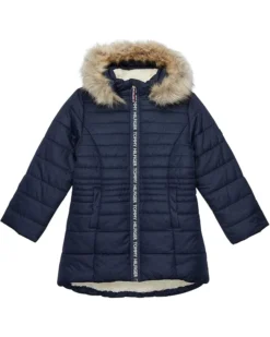 Tommy Hilfiger Kids Quilted High-Low Puffer (Big Kids)