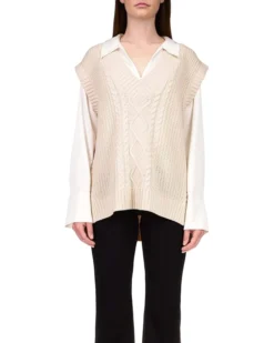 Sanctuary Chunky Cable Vest