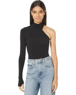 Commando Ballet Body One Shoulder Turtleneck Bodysuit KT047