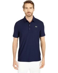 Lacoste Short Sleeve Jacquard Polo