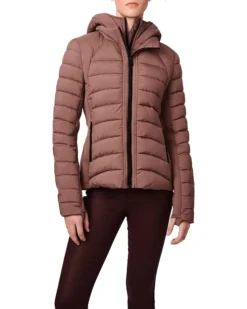 Bernardo Fashions Microtouch Packable Jacket With Neoprene Combo