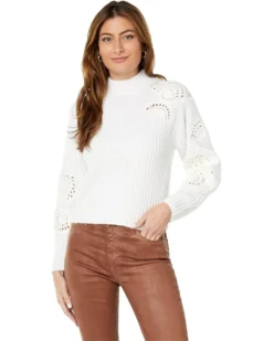 Vince Crochet Shell Sweater
