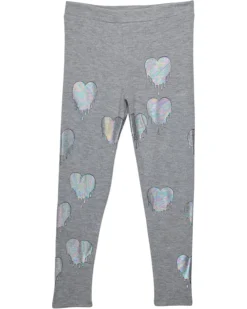 Chaser Kids Drippy Heart Bliss Knit Leggings (Big Kids)