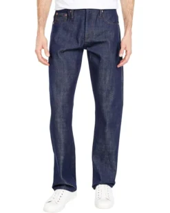 The Unbranded Brand Straight Fit 21 Oz Heavyweight Selvedge Denim In Indigo