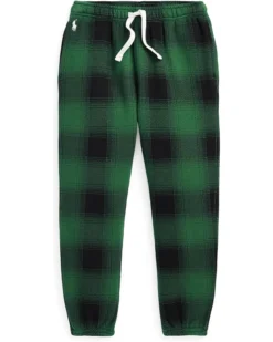 Polo Ralph Lauren Kids Plaid Fleece Sweatpants (Toddler)