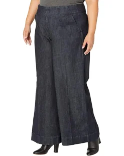 NYDJ Plus Size High-Rise Mona Wide Leg Trousers In Lightweight Rinse