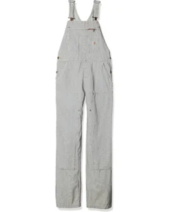 Carhartt Womens Brewster Double Front Railroad Striped Bib Overalls