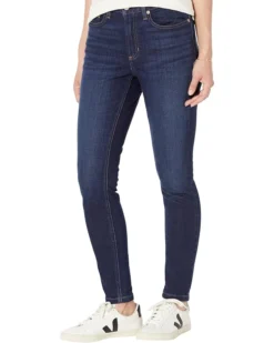 L.L.Bean BeanFlex High-Waist Ankle Jeans In Rinsed