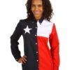 Roper Texas Pieced Flag Shirt