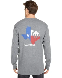 Wolverine FR (Flame Resistant) Long Sleeve Graphic Tee - Texas