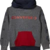 Converse Kids Wordmark Fleece Color Block Pullover Hoodie (Little Kids)