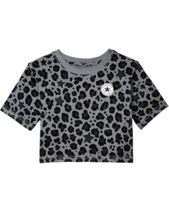 Converse Kids Chuck Patch Leopard Print Short Sleeve T-Shirt (Little Kids)
