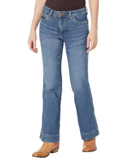 Wrangler Retro Green Jeans Trousers In Hadley