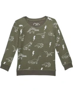 Chaser Kids Dino Pullover Cozy Knit Pullover (Toddler/Little Kids)