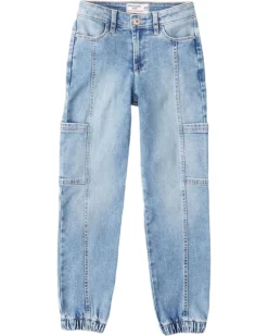 Abercrombie Kids Cargo High-Rise Mini Mom Jeans (Little Kids/Big Kids)