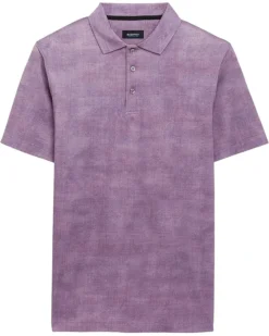 BUGATCHI Andre Printed Ooohcotton Tech Performance Three-Button Polo