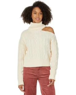 Paige Cropped Cable Knit Raundi