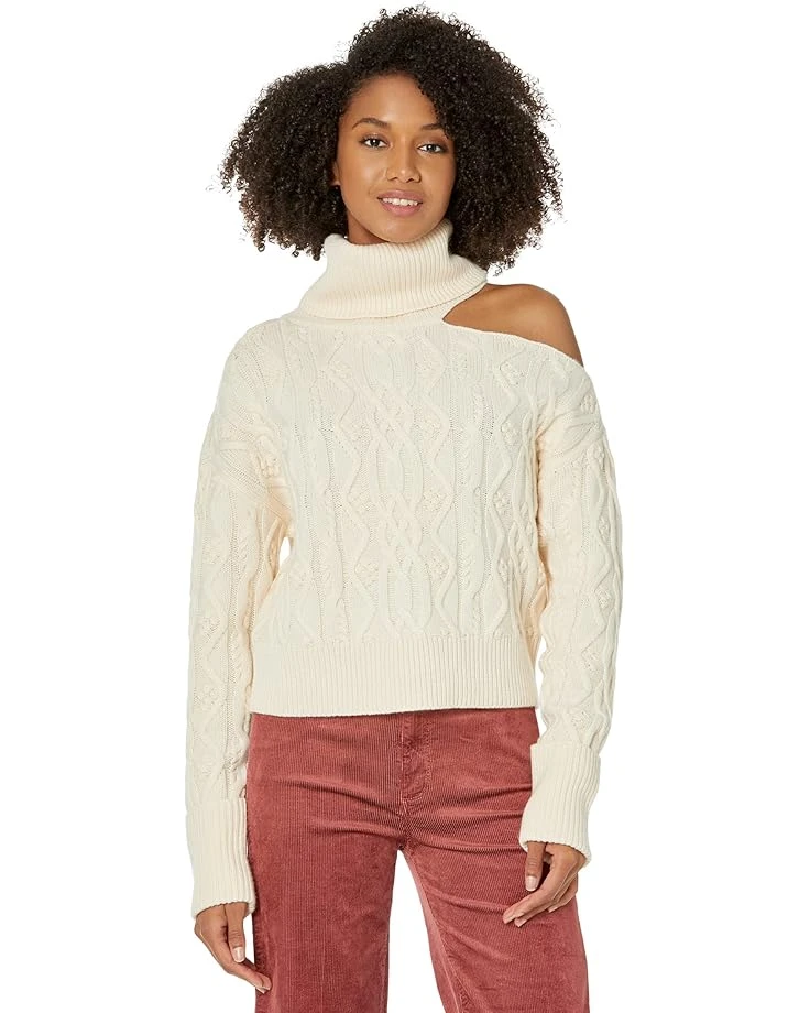 Paige Cropped Cable Knit Raundi